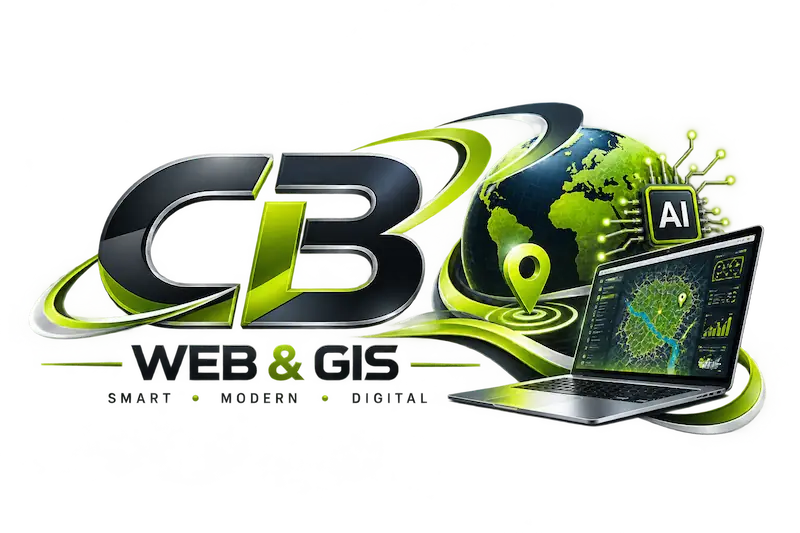 Web, GIS and AI digital solutions visual