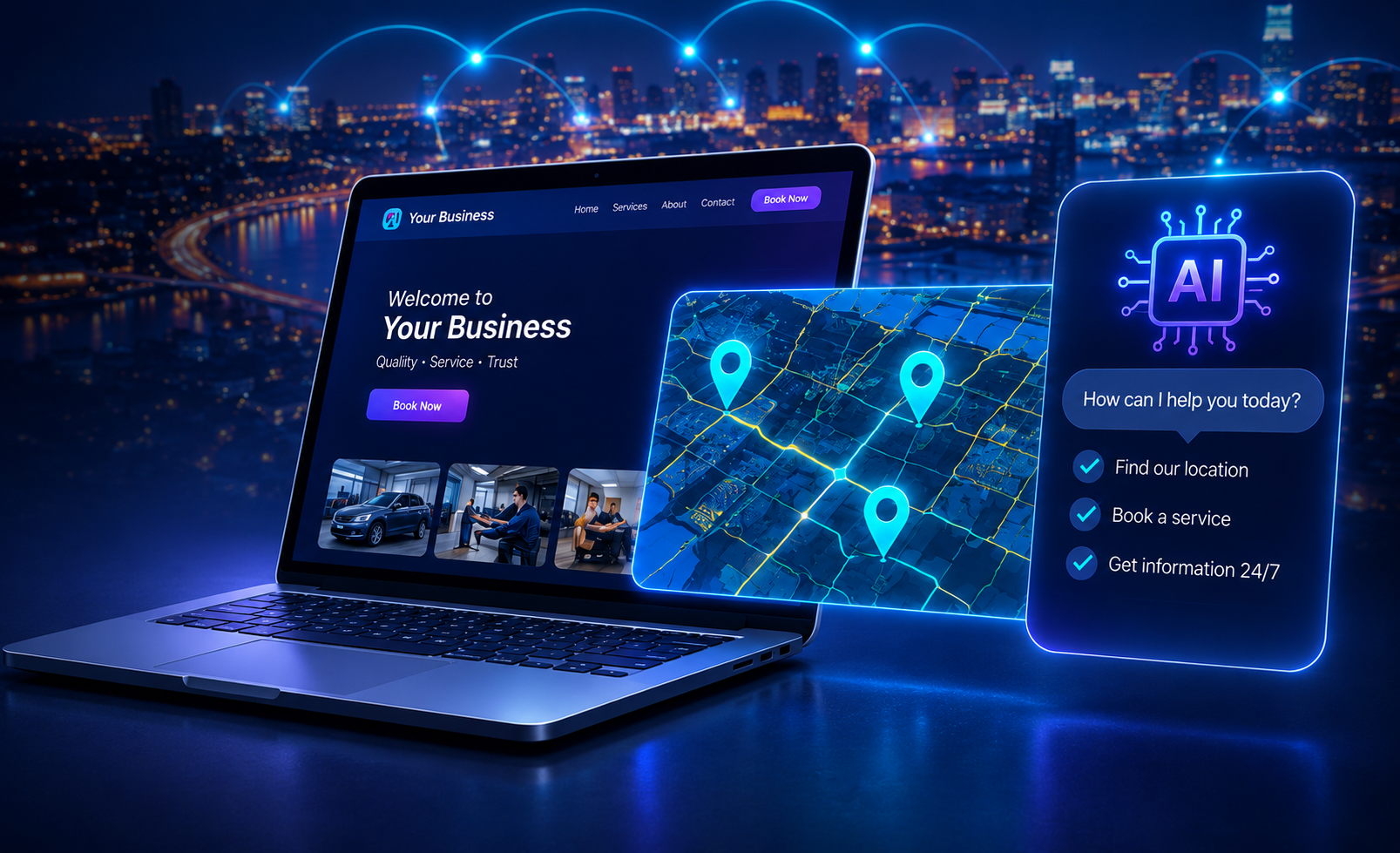Web design, GIS mapping and AI business solutions